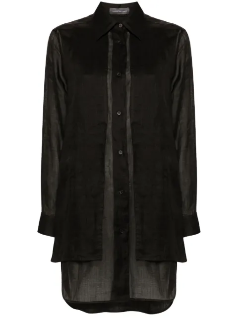 Lorena Antoniazzi layered ramie shirt