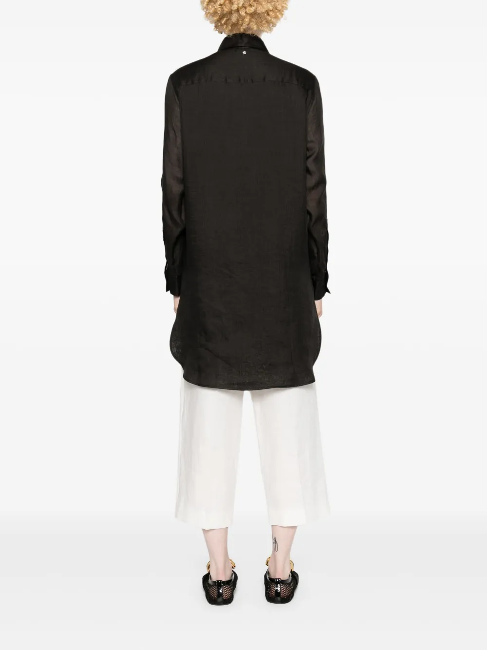 Lorena Antoniazzi Tanktop verfraaid met kristallen Zwart