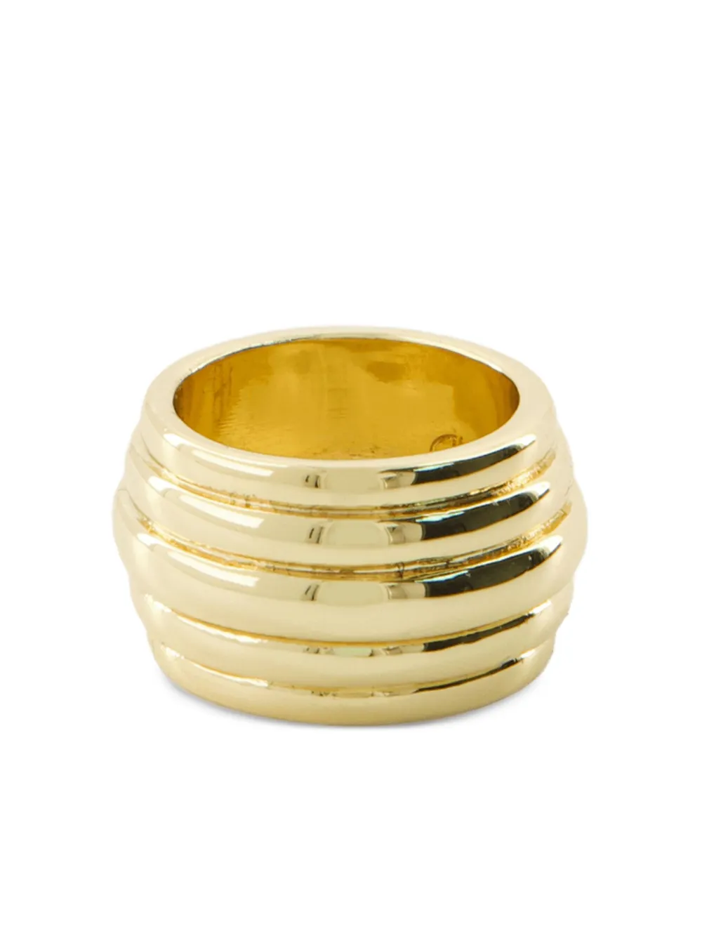 ANINE BING ribbed gold ring | Image 2