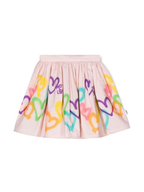 Molo Bonnie graffiti-print skirt