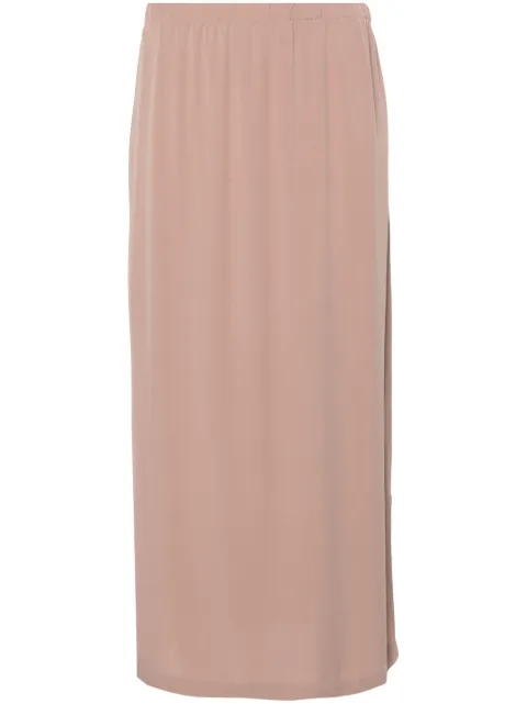 Private 0204 straight silk midi skirt