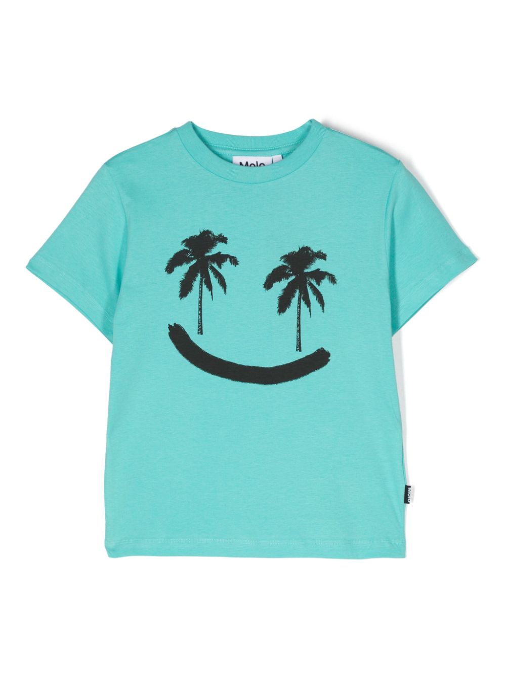 Molo T-shirt met smileyprint Blauw