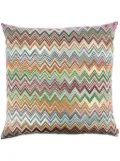 Missoni Home Jarris zigzag-pattern cushion (60cmx60cm) - Brown