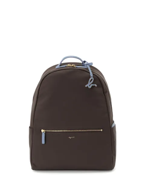 agnès b.  logo-lettering removable-pouch backpack