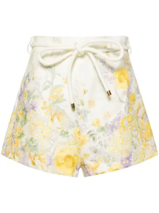 ZIMMERMANN フローラル リネン ショートパンツ ZIMMERMANN Harmony フローラル リネンショートパンツ