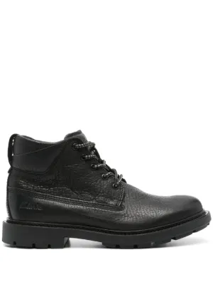 Clarks Rockie2 Up GTX Leather Boots | Black | FARFETCH