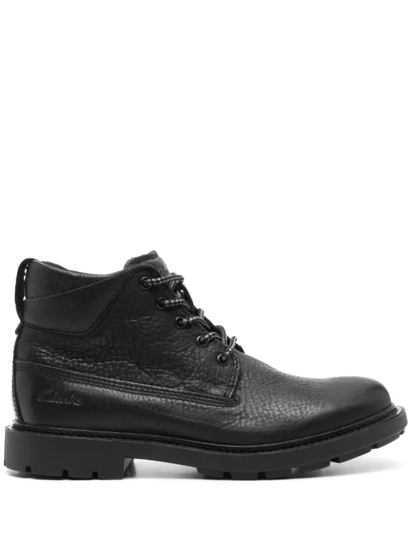 Clarks Mens Craftdale 2 Mid Boots Black Size 8 M Clarks Men main image 4