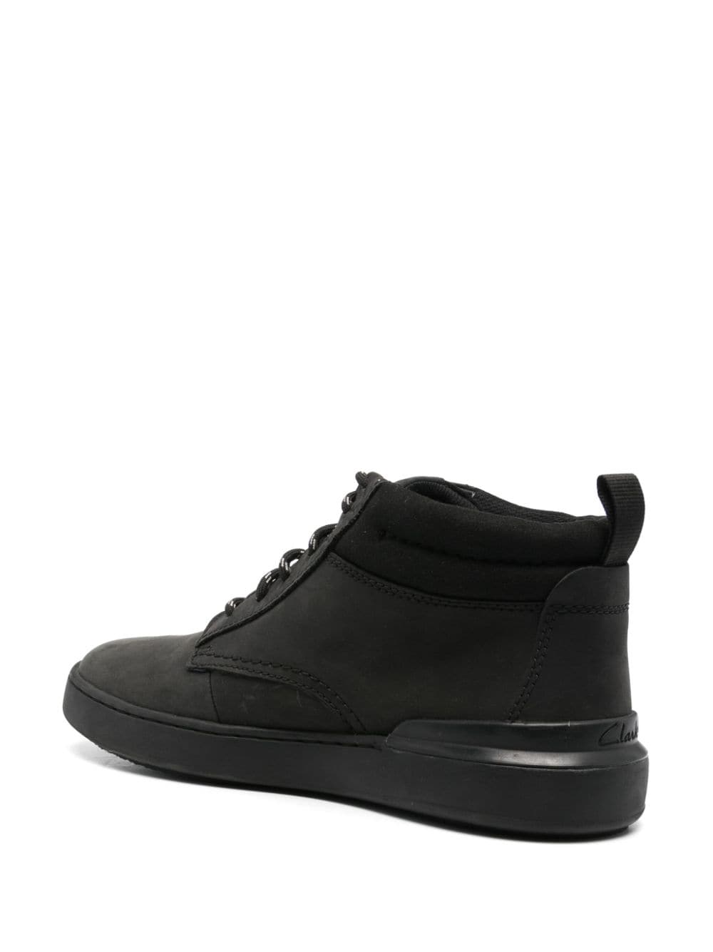Shop Clarks Courtlite Mid Leather Boots In Black