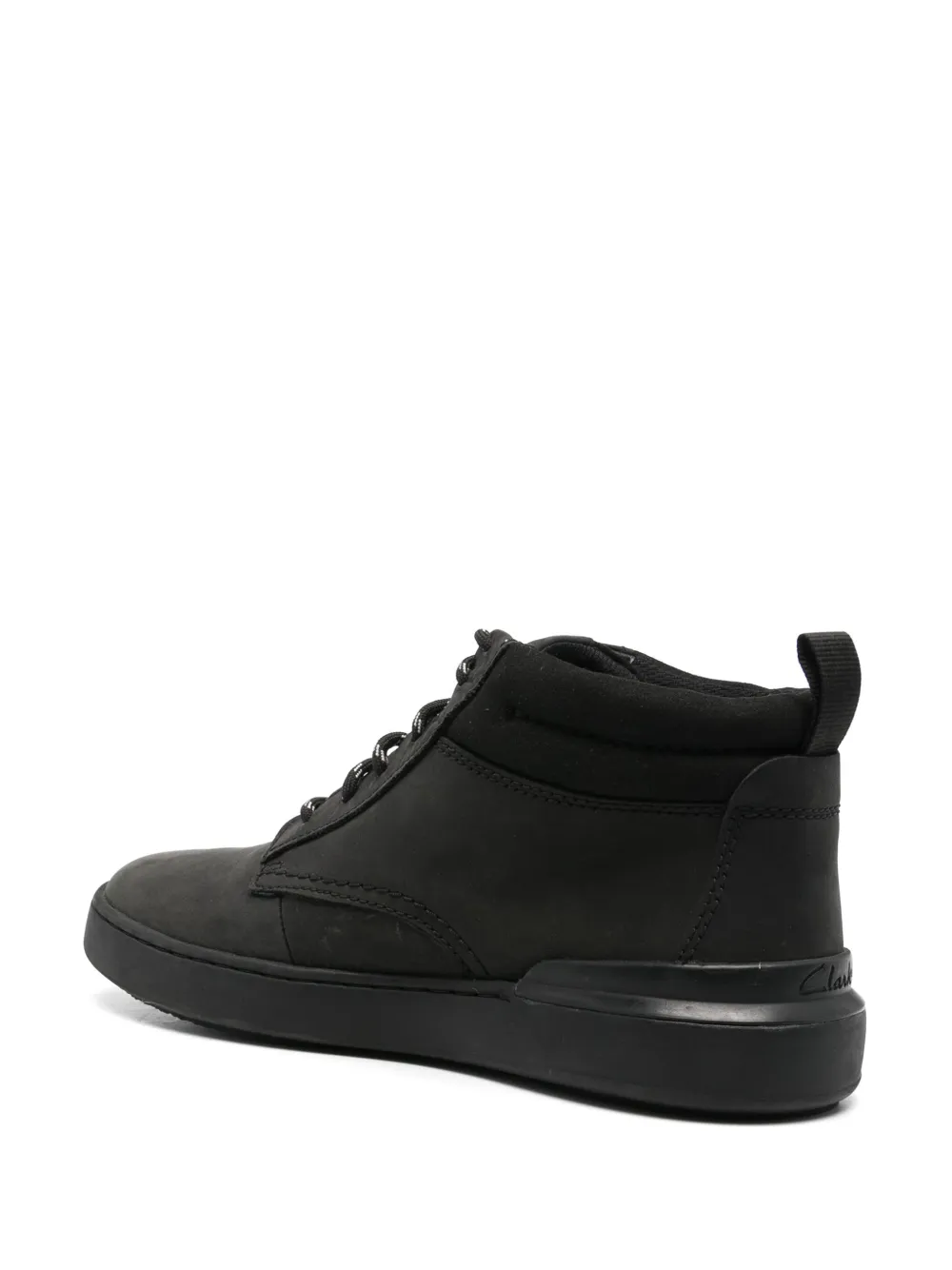 Clarks CourtLite Mid leather boots Black