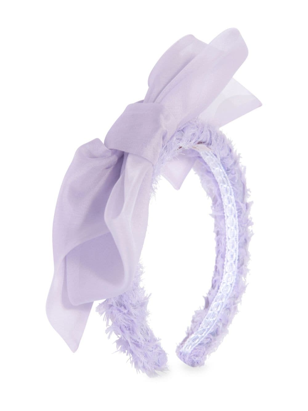 Marchesa Couture Kids' Emellished Bow Headband In Purple