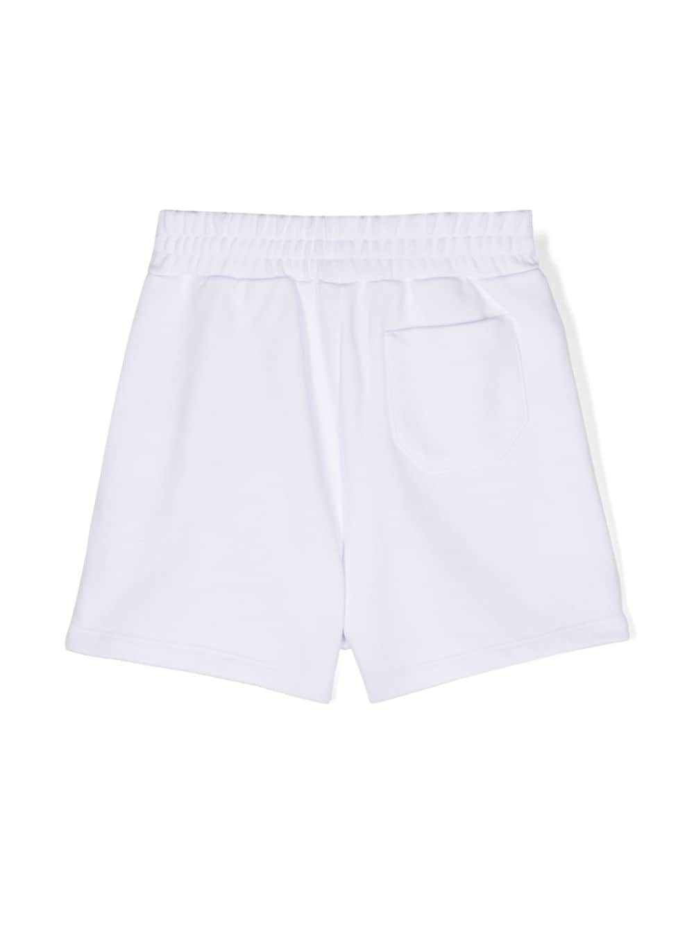 Shop Golden Goose Glitter-detail Shorts In White