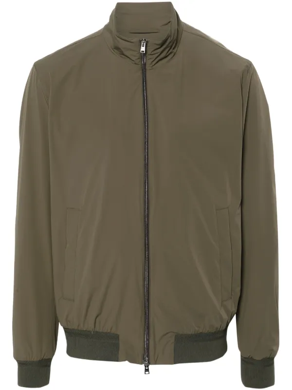 Herno Taffeta Bomber Jacket Green FARFETCH JO