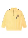 Mini Rodini embroidered organic cotton sweatshirt - Yellow