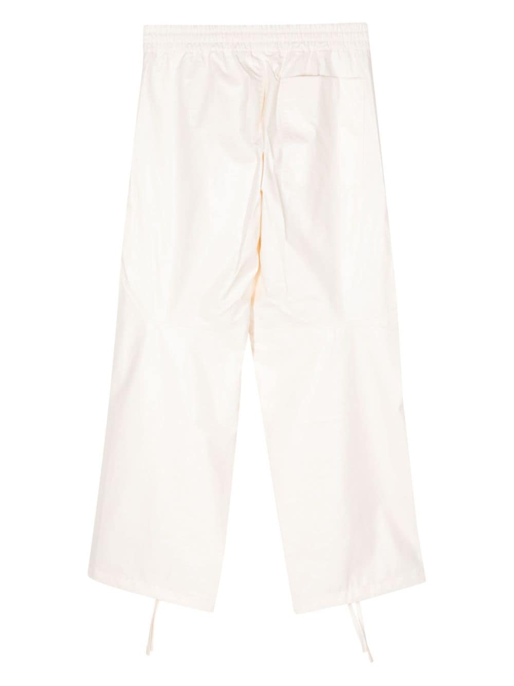 Shop Oamc Turner Drawstring Trousers In White