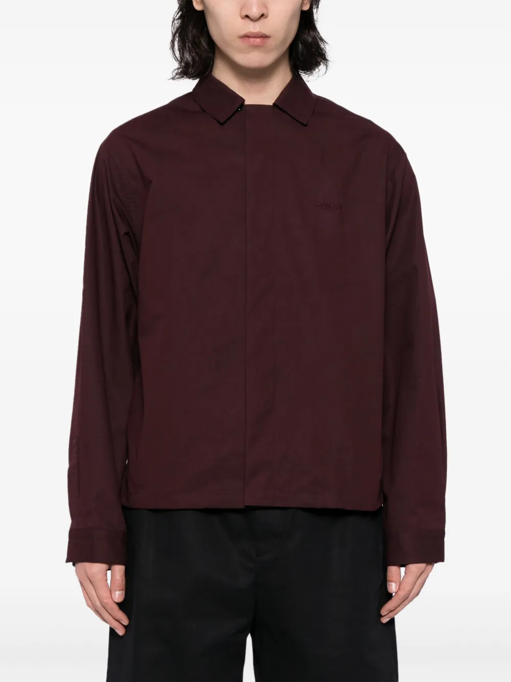 Oamc Photograph-print Shirt Jacket In Red