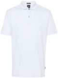 BOSS mélange-effect polo shirt - Blue