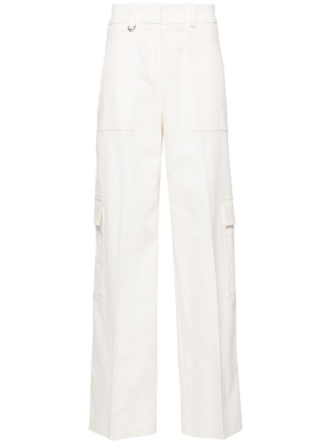 BOSS wide-leg twill trousers