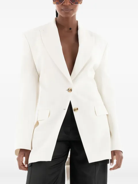 BOSS open-back single-breasted blazer