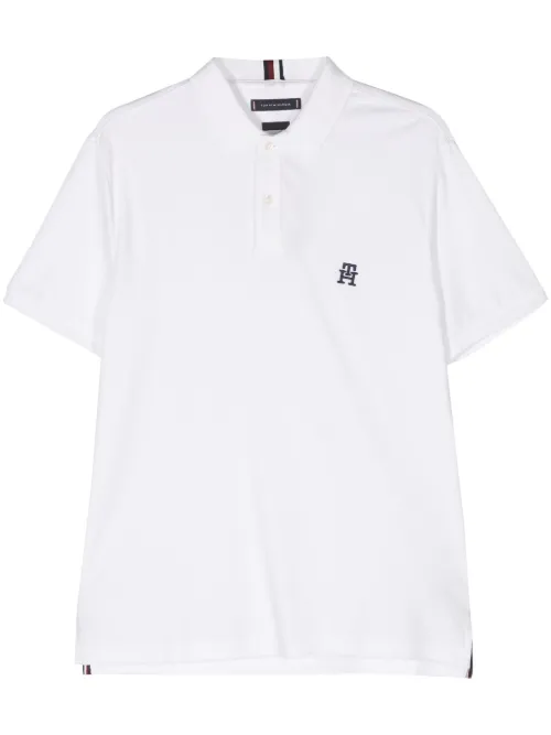 Polo à logo brodé - Tommy Hilfiger - Modalova