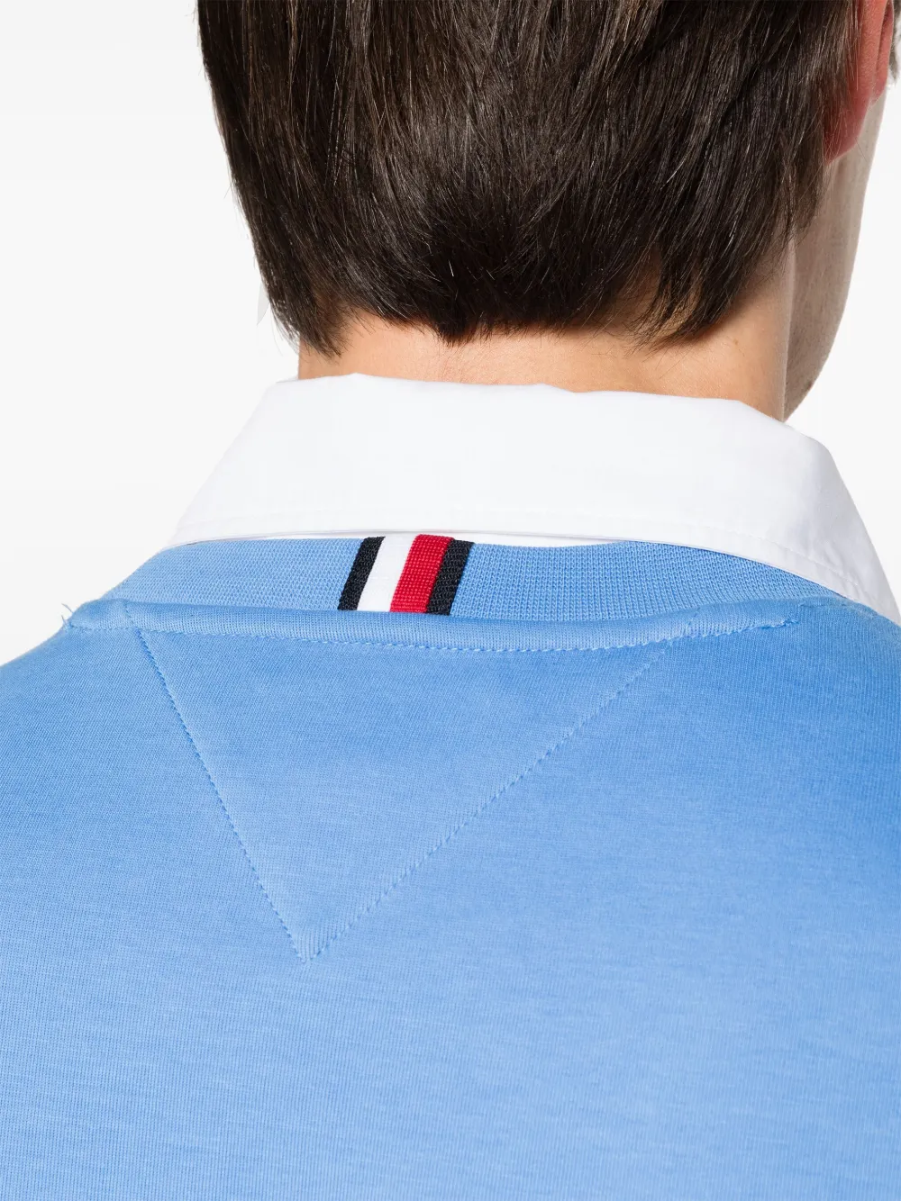 Tommy Hilfiger Sweater met geborduurd logo Blauw