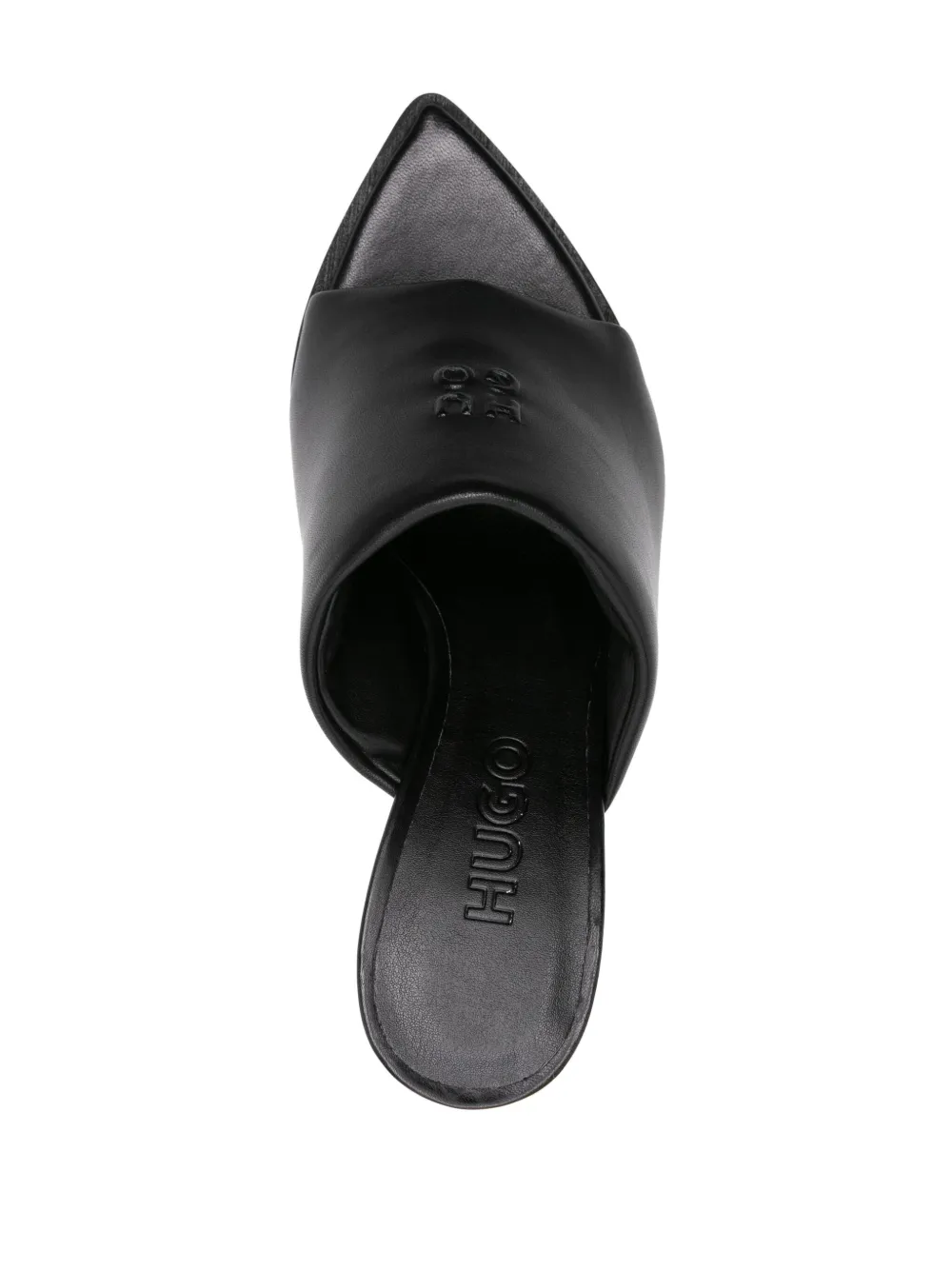 HUGO 90mm leather sandals Black