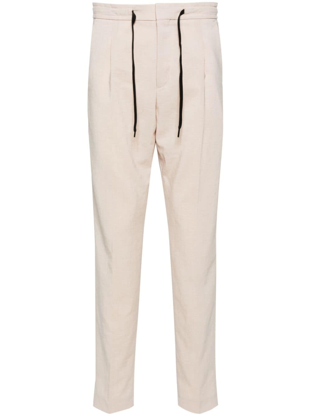 Hugo Teagan242x Tapered Trousers In Neutrals