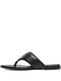 HUGO logo-embossed pointed-toe sandals - Black