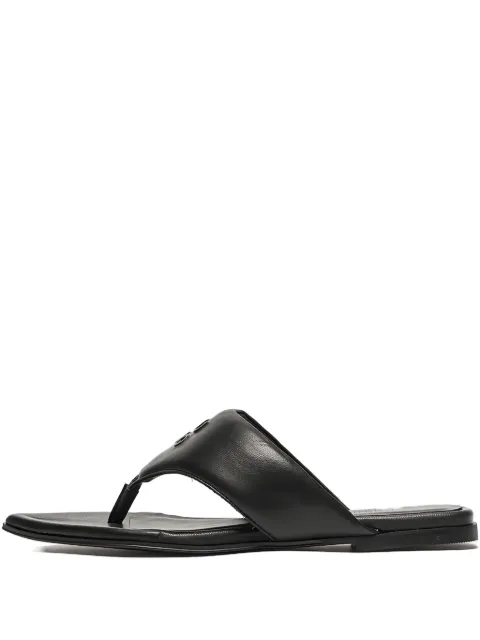 HUGO logo-embossed pointed-toe sandals