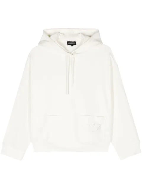 Emporio Armani logo-embroidered hoodie