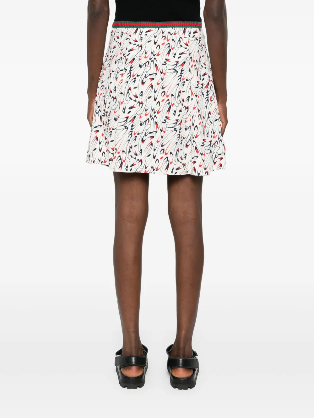 Tommy Hilfiger Geometrische mini-rok Beige