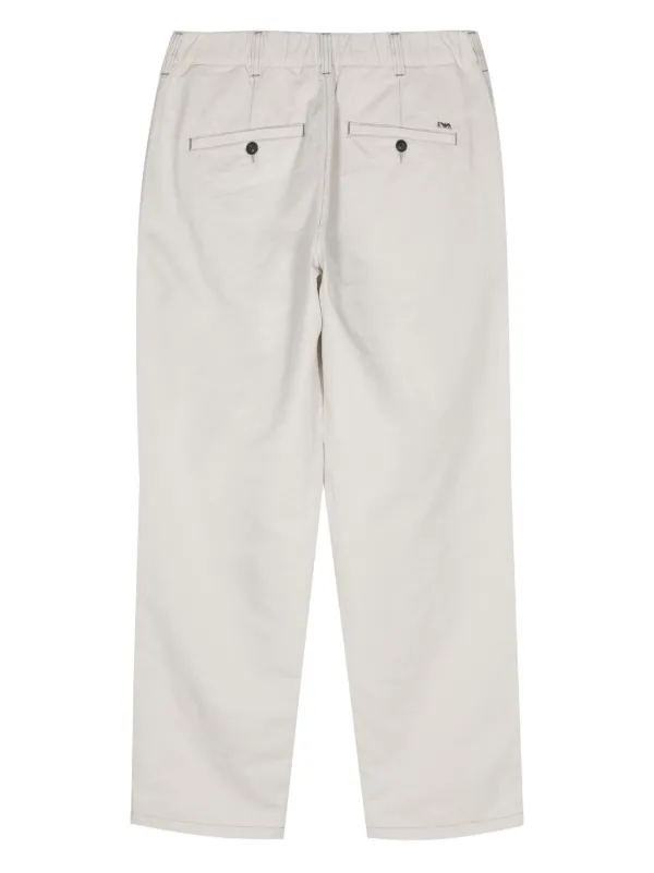 emporio armani baggy slacks グレー Giorgio Armani Men's Pleated Wool-Blend Suit Pants | Neiman