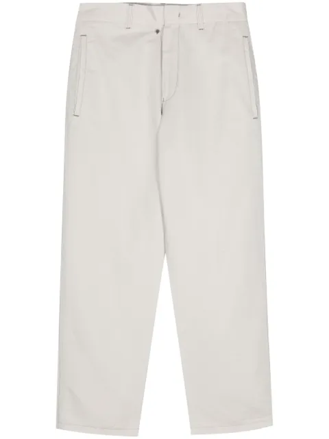 Emporio Armani linen-blend tapered trousers