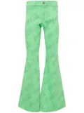 ERL x Coca-Cola mid-rise flared jeans - Green