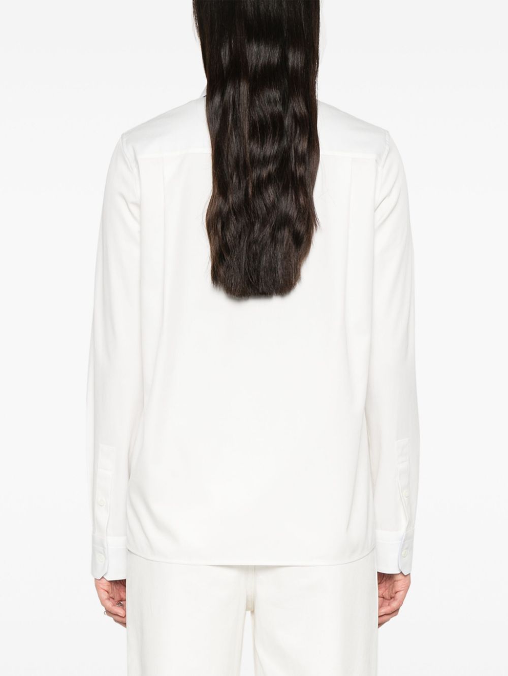 LOEWE Blouse met anagram patroon Wit