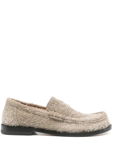 LOEWE Campo brushed-suede loafers