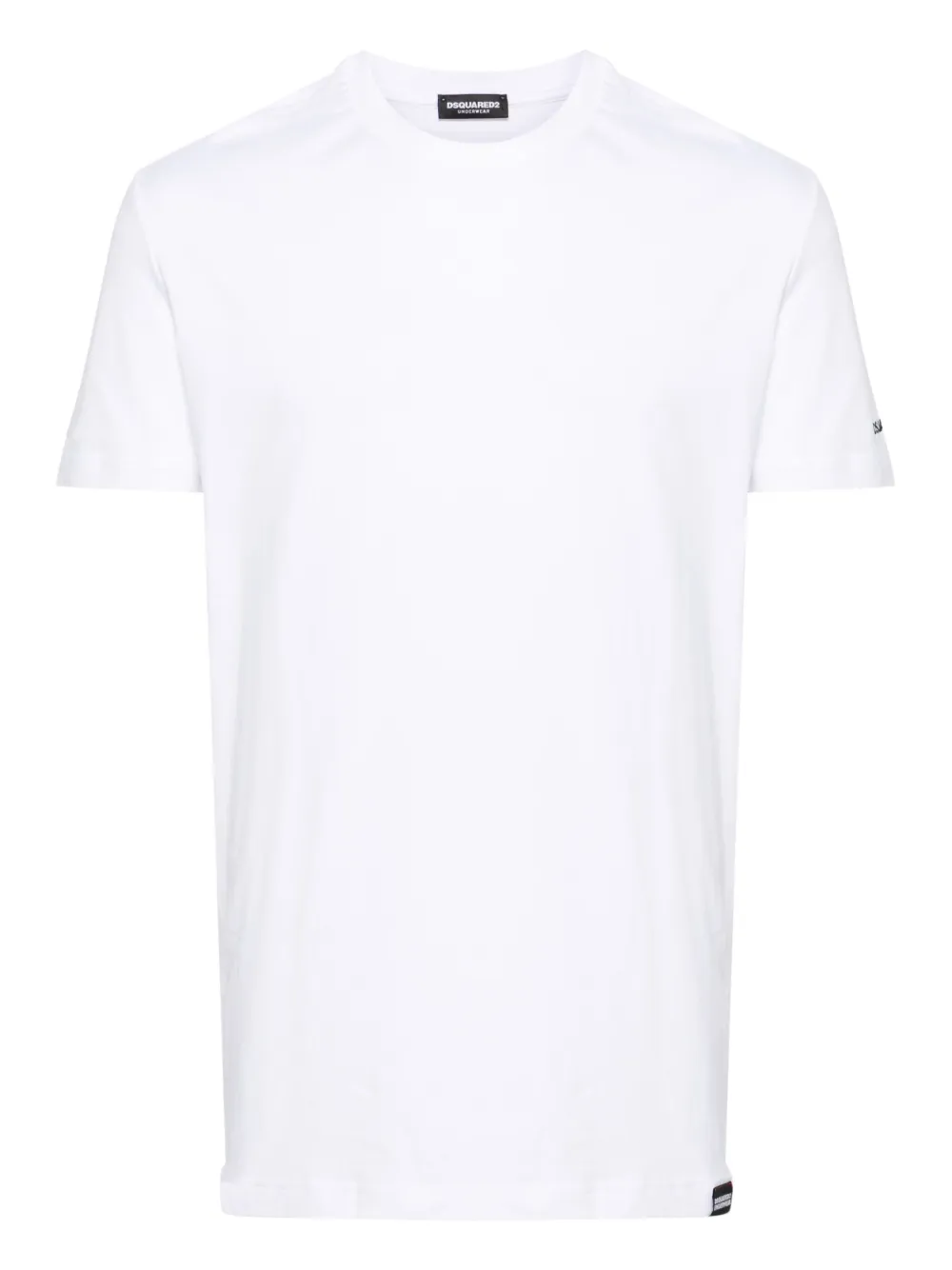 Dsquared2 Logo-patch Crew-neck T-shirt In White