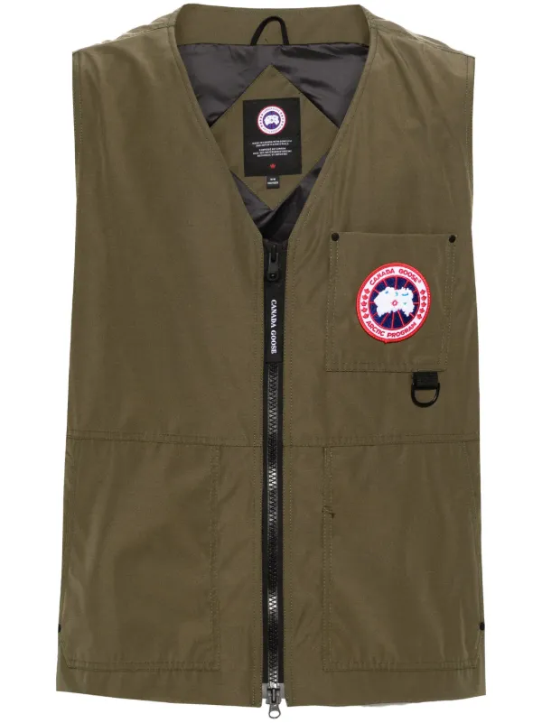 Canada goose gilet green clearance