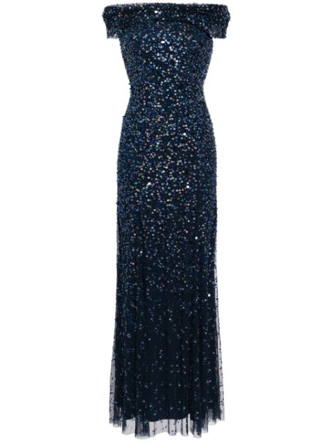 Jenny Packham Buttercup sequinned gown dress Women