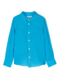 MC2 Saint Barth Kids spread-collar linen shirt - Blue
