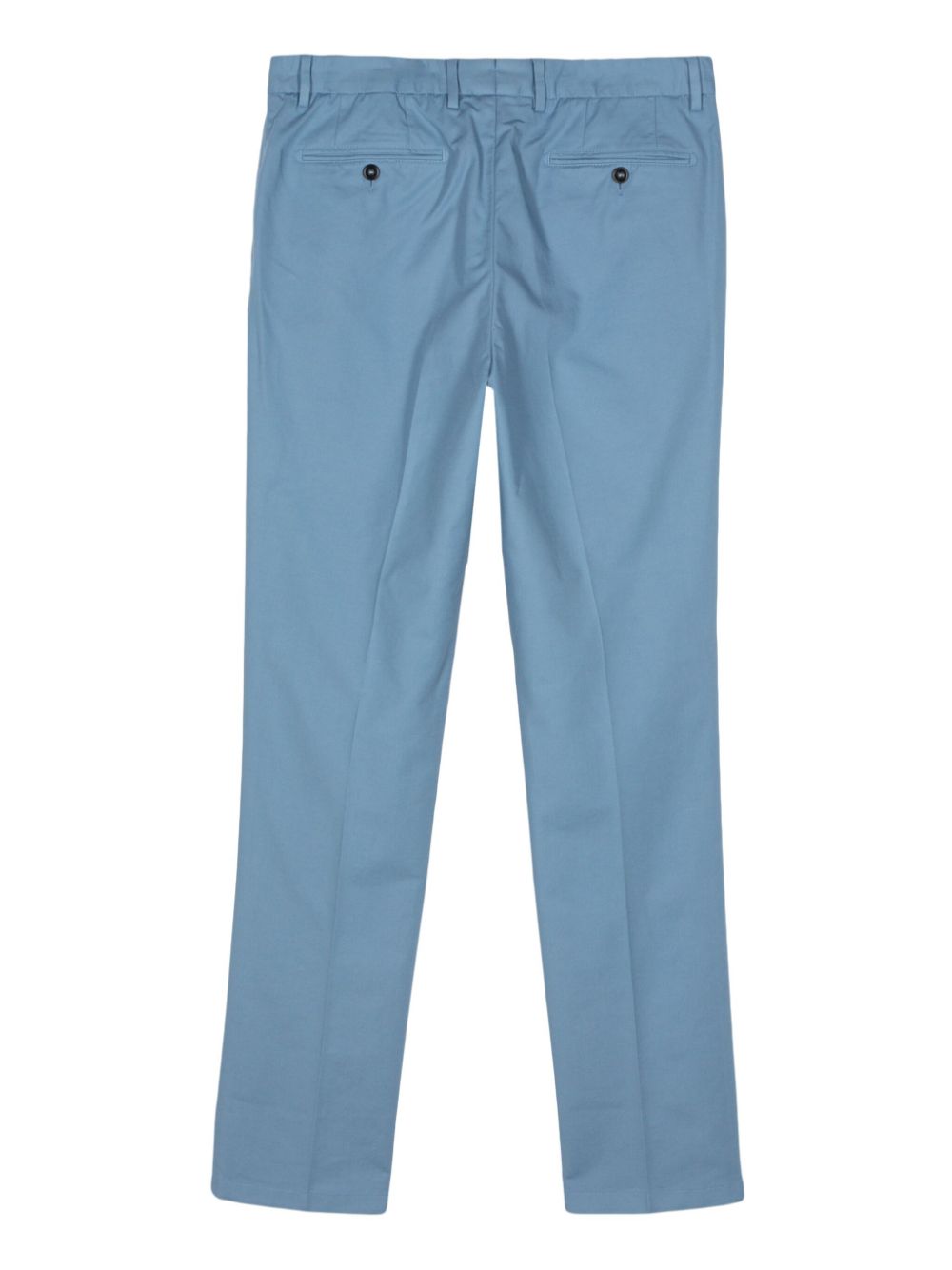 Shop Drumohr Pressed-crease Tapered Trousers In Blue