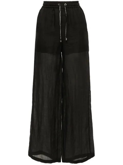 Lorena Antoniazzi semi-sheer straight-leg trousers