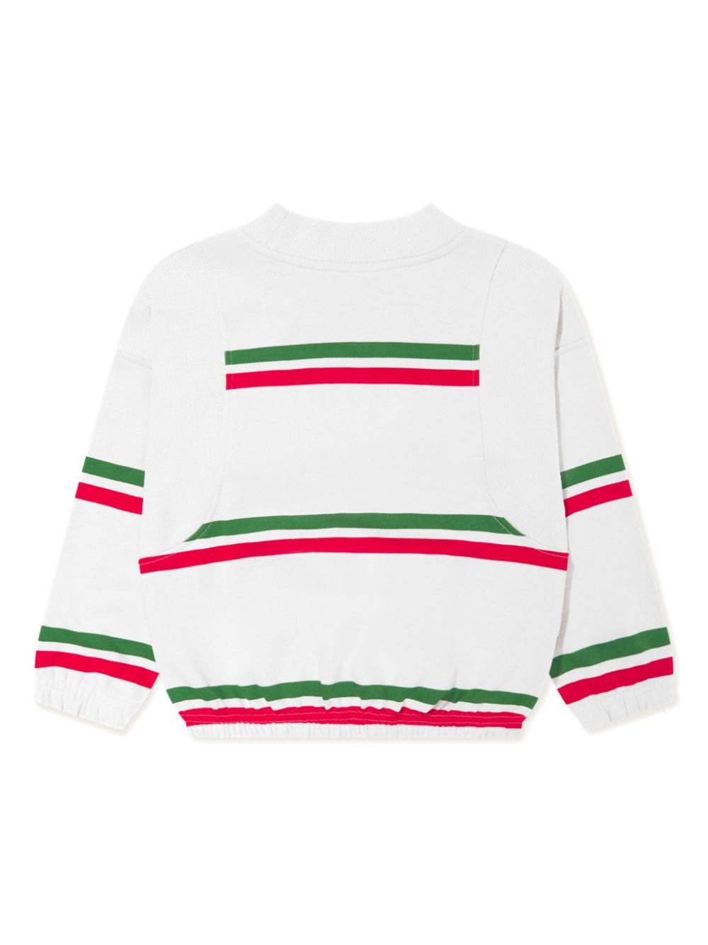 Shop Mini Rodini Stripe-print Organic Cotton Sweatshirt In 灰色
