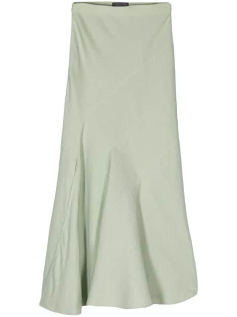 Lorena Antoniazzi godet linen-blend maxi skirt