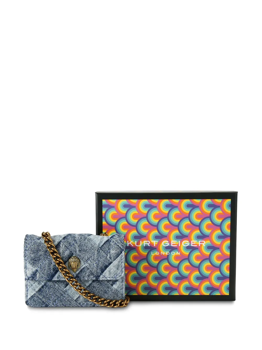 micro Kensington quilted-denim crossbody bag