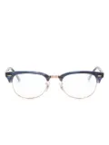 Ray-Ban Clubmaster square-frame glasses - Blue