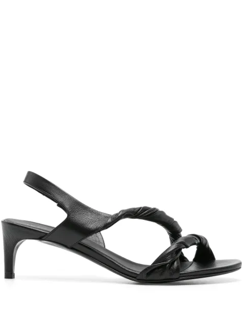 Del Carlo 60mm twisted leather sandals