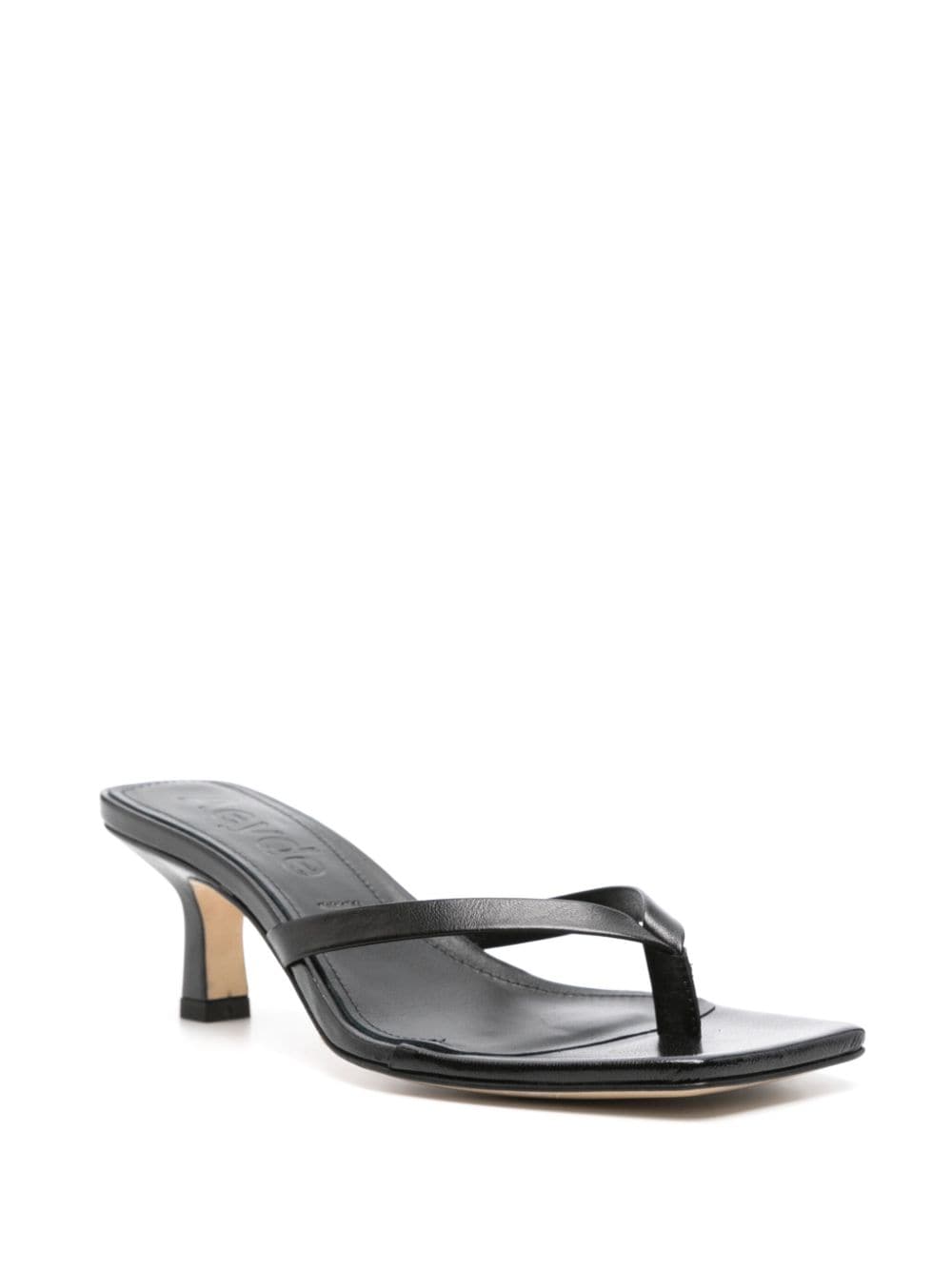 Shop Aeyde Wilma 55mm Leather Mules In Black