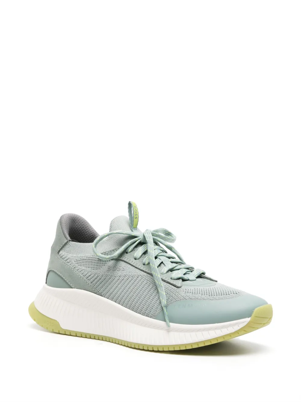 BOSS panelled knitted sneakers | Low-Tops | Image 2