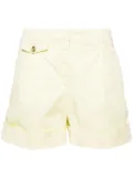 BOSS pleated twill shorts - Yellow