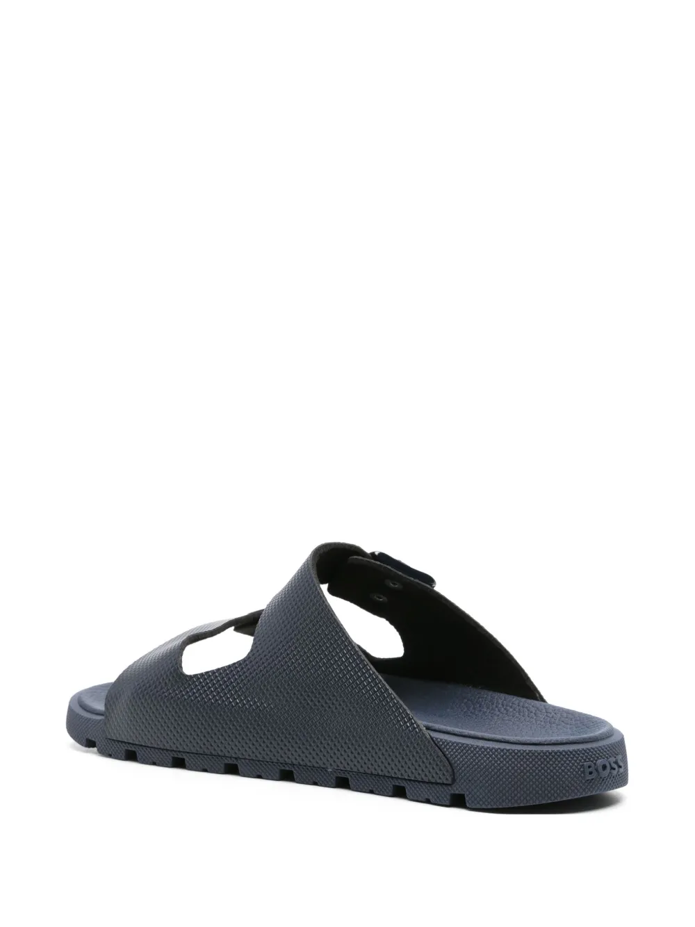 Shop Hugo Boss Surfley Buckled Sandals In Blue